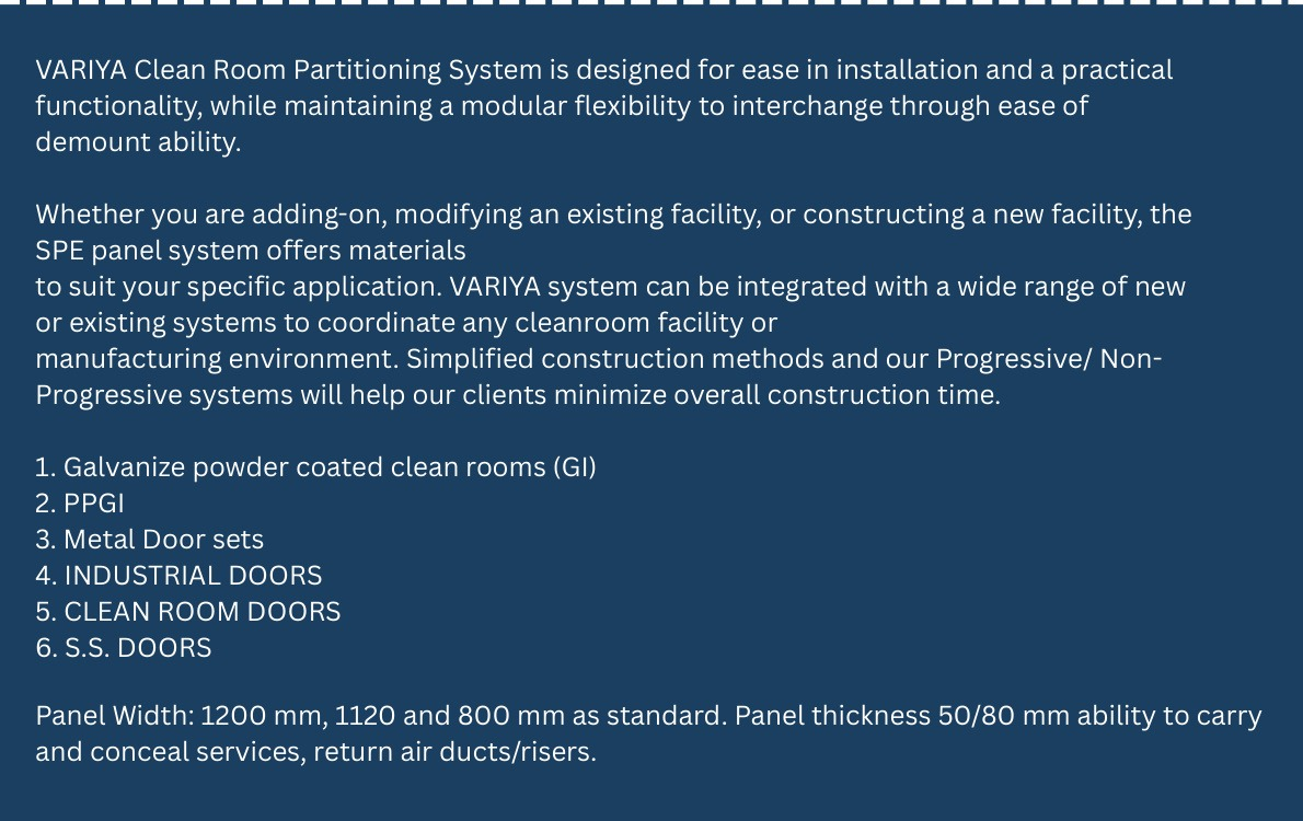 Cleanroom Partition System