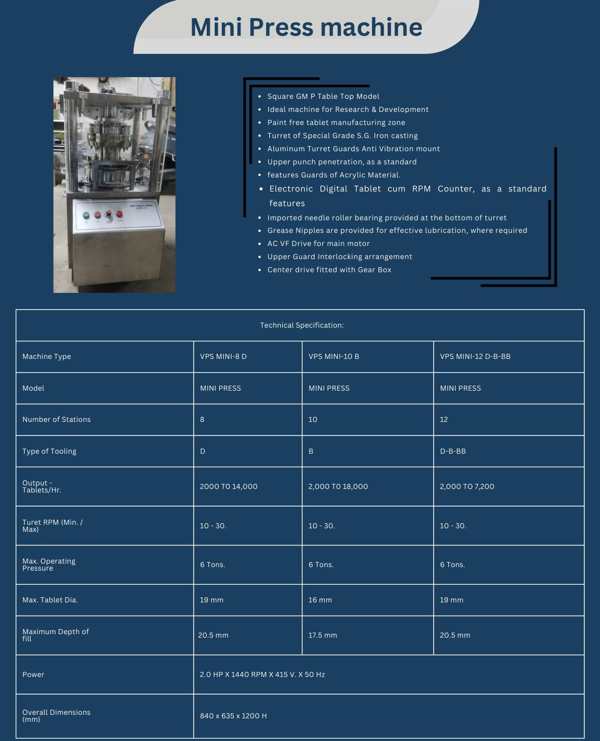 Mini Press Machine